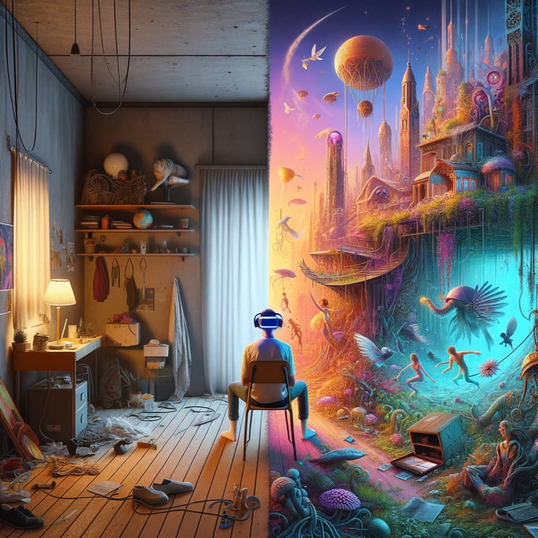 What if people lived in virtual worlds full-time?