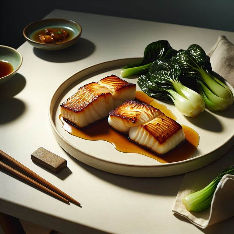 Miso-Glazed Cod with Bok Choy