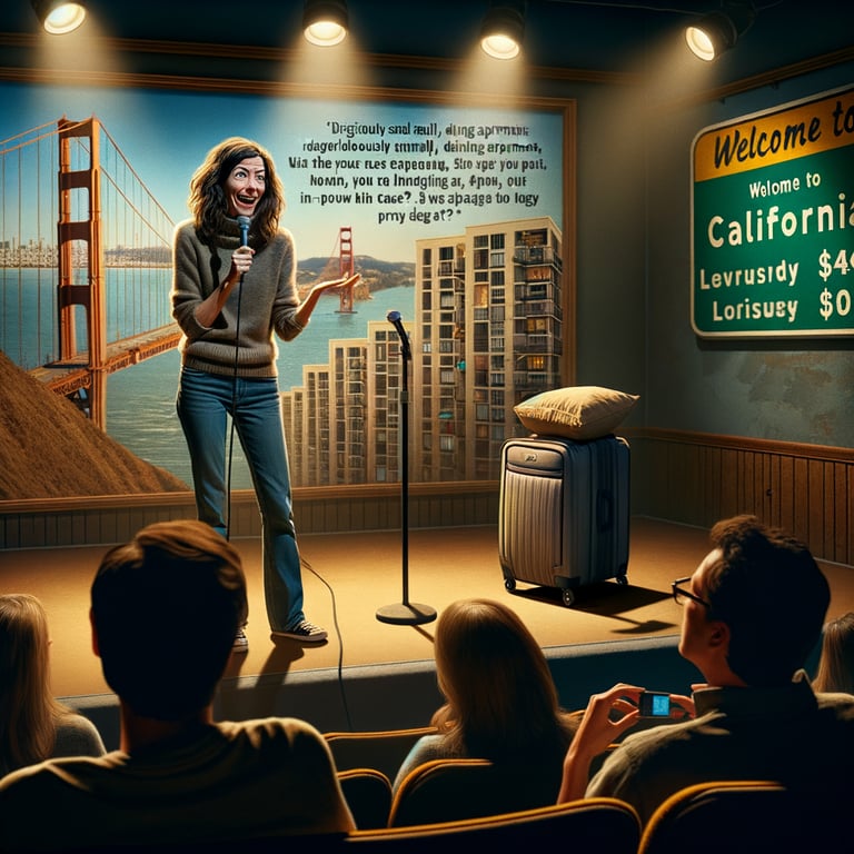 I once moved to California, and the rents are crazy