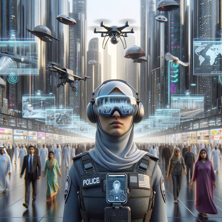 How would law enforcement change with universal surveillance?