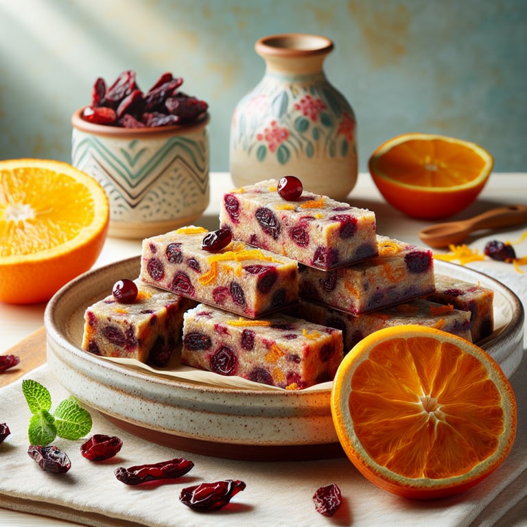 Cranberry Orange Breakfast Bars
