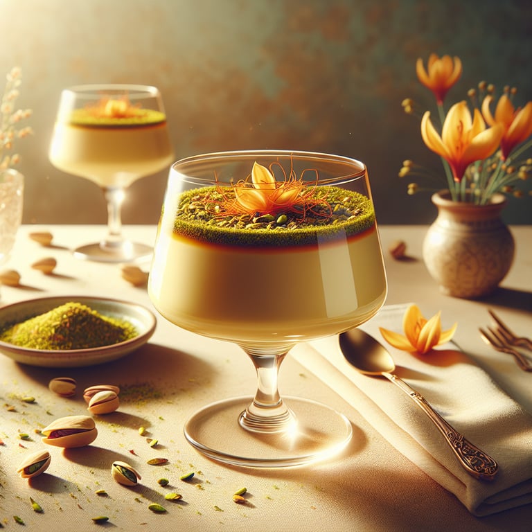 Saffron Panna Cotta