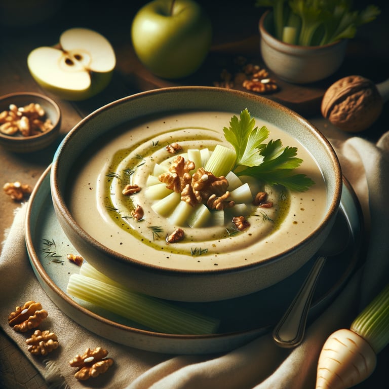 Celery Root and Apple Soup