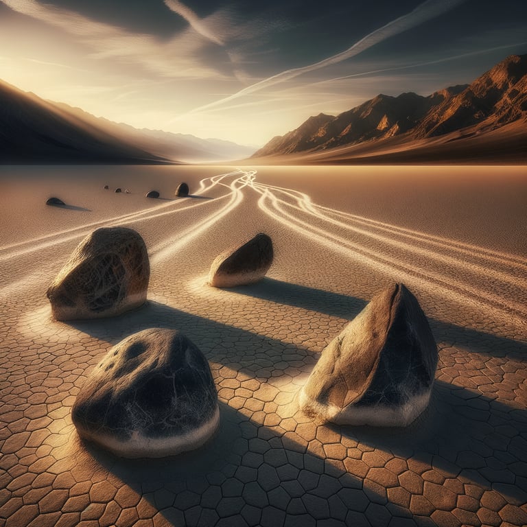 Sailing Stones of Death Valley
