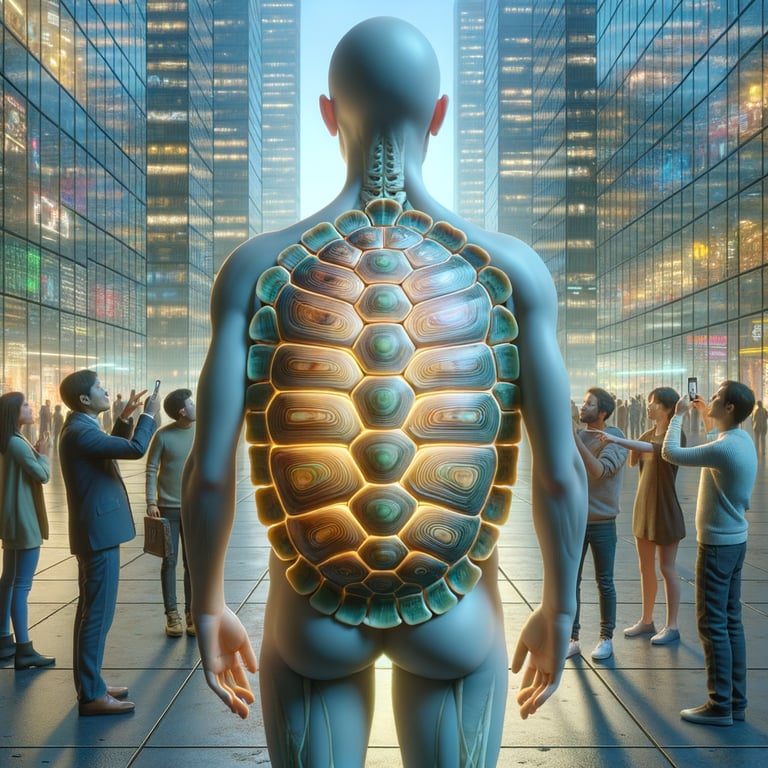 What if humans had a natural defense mechanism like a turtles shell?