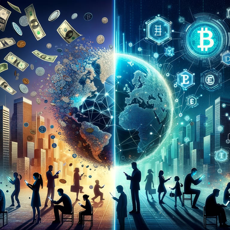 How would the global economy function if digital currency replaced traditional money?