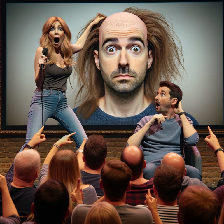 My boyfriend faked his baldness all this time.