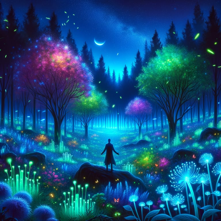 What if plants emitted light at night?