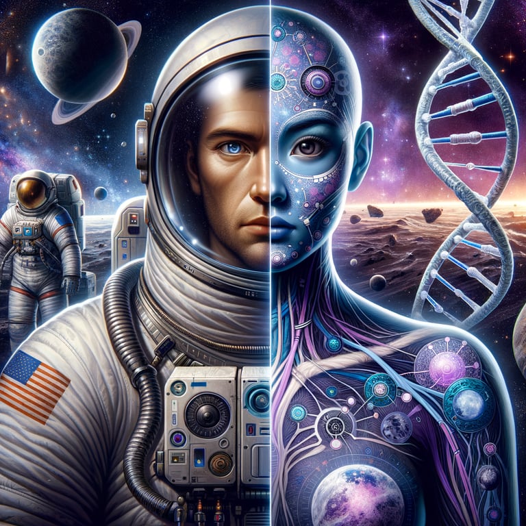 How could human biology be altered to adapt to space travel?