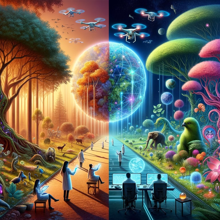 How would environmental conservation change with the ability to create new ecosystems?