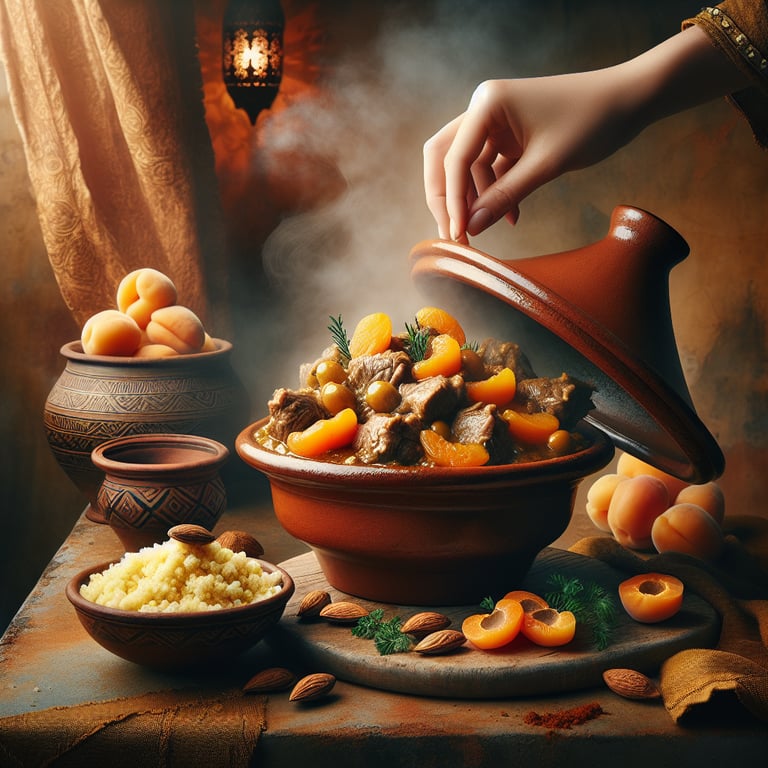 Moroccan Lamb Tagine with Apricots