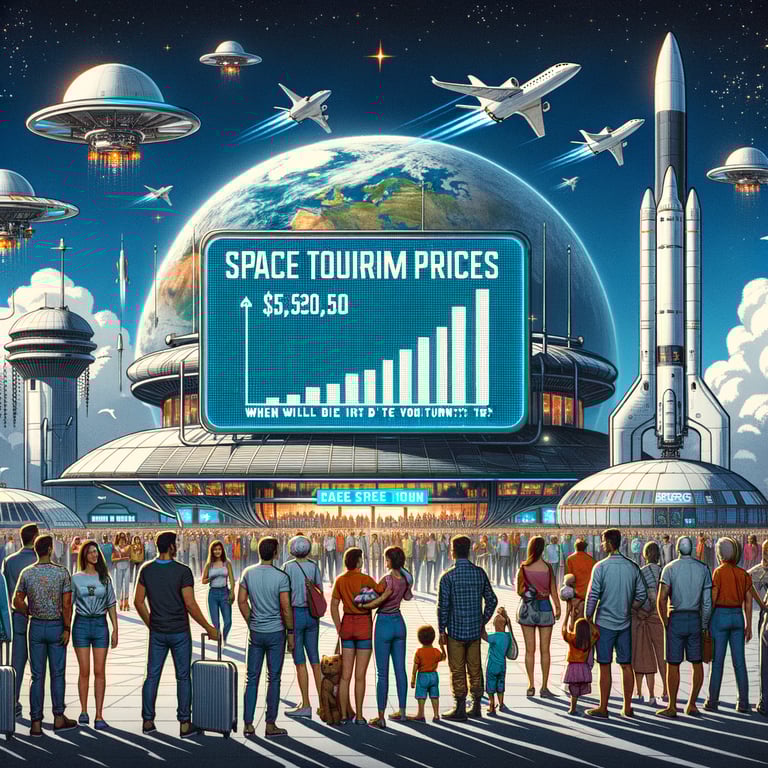 When will space tourism become affordable for the general public?