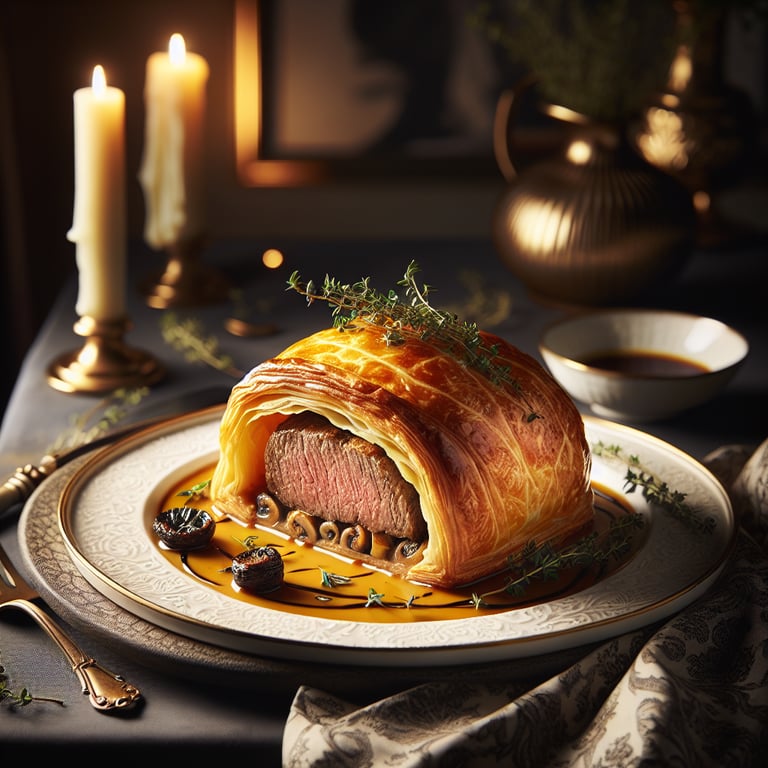 Beef Wellington with Madeira Sauce