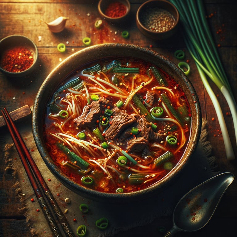 Spicy Korean Beef Soup (Yukgaejang)