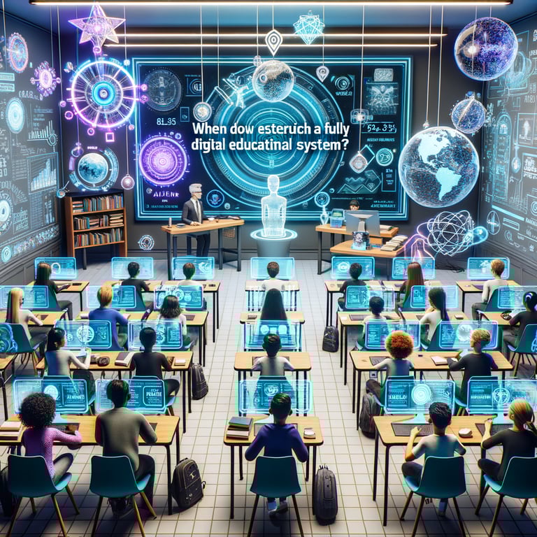 When will we establish a fully digital educational system?