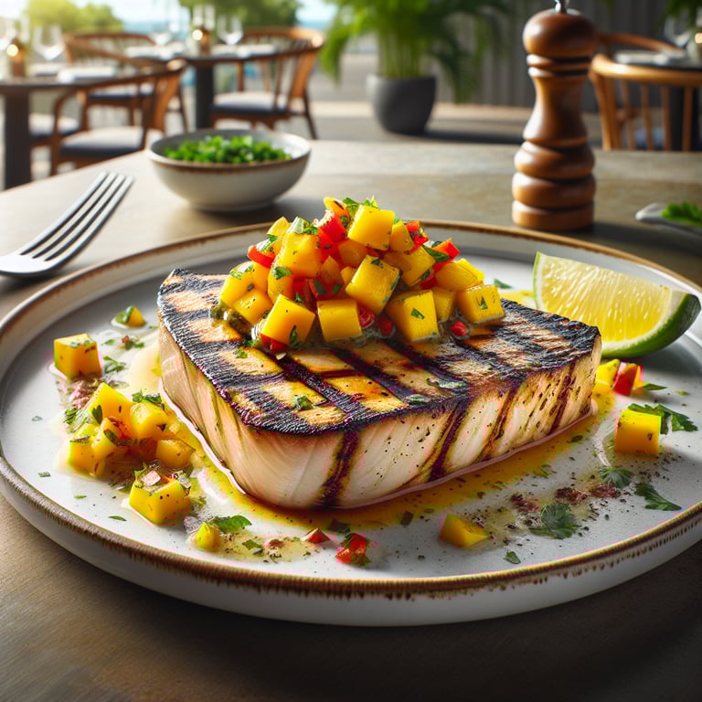 Grilled Swordfish with Mango Salsa