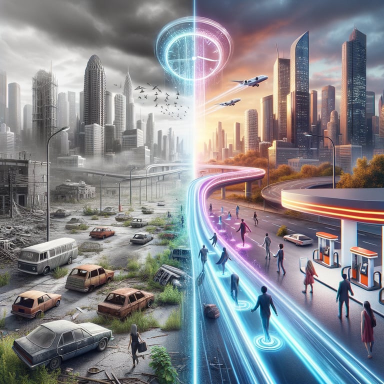 How would society adapt if all transportation was instant?