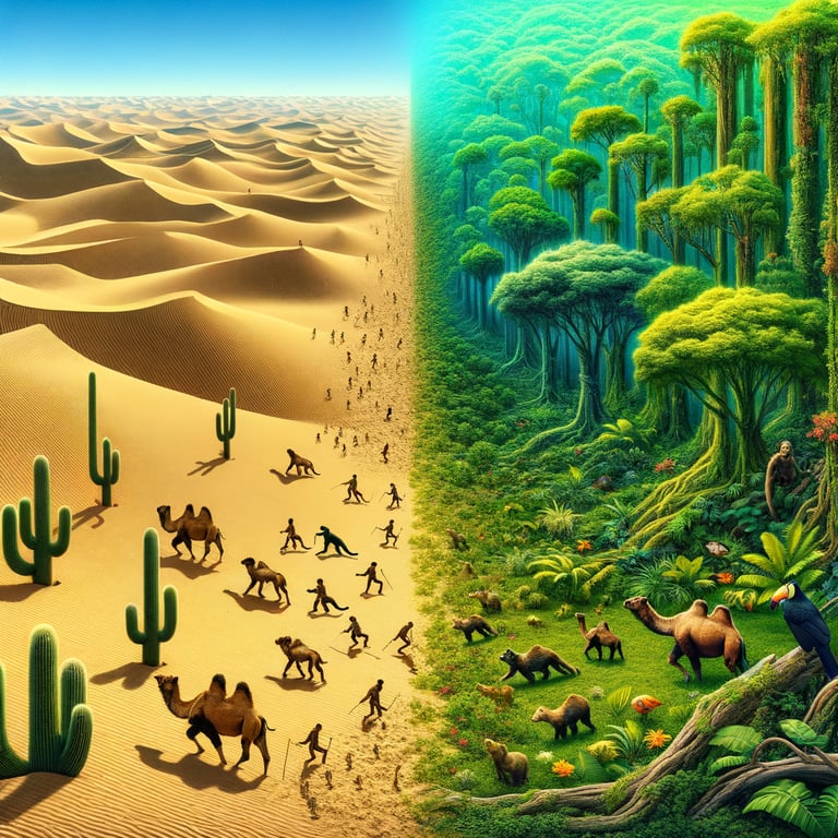 What if deserts became lush rainforests?