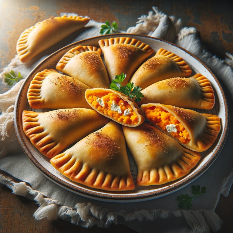 Sweet Potato and Goat Cheese Empanadas