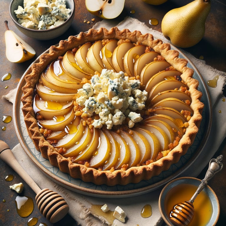 Pear and Gorgonzola Tart