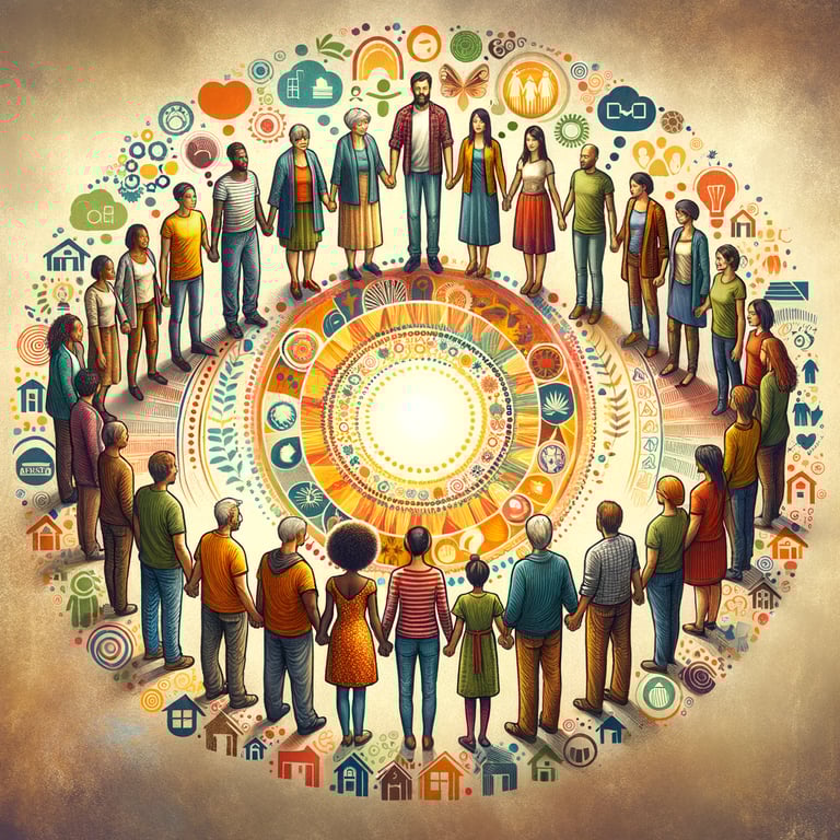 Why do humans form communities?