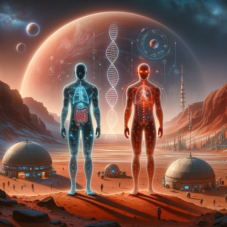 How would human evolution change if we lived on Mars?