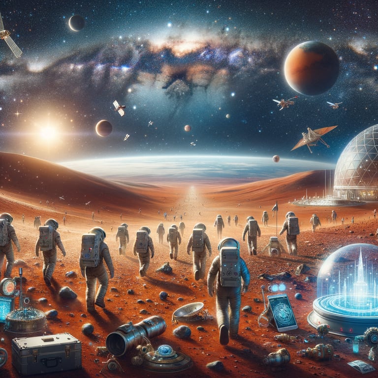 Why is space exploration considered vital for humanity's future?