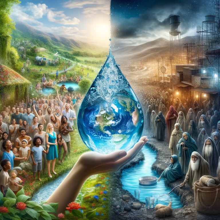 How would global health improve with universal access to clean water?