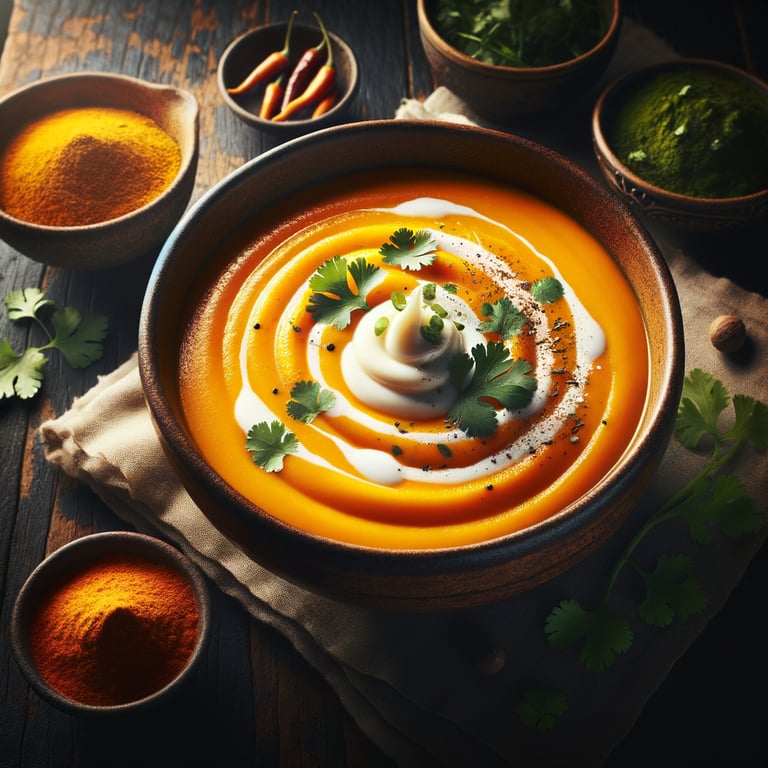Spicy Pumpkin and Coconut Soup