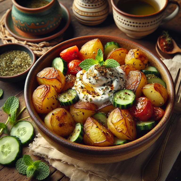 Za'atar Roasted Potato Breakfast Bowls