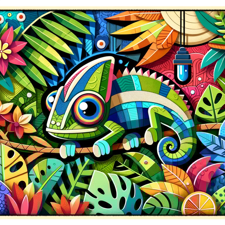 The Very Curious Chameleon