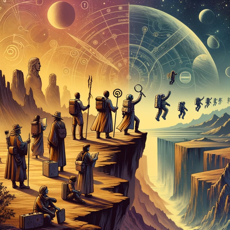 Why are humans driven to explore the unknown?