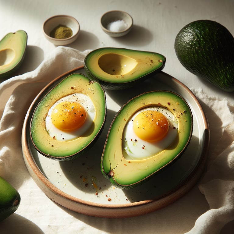 Baked Eggs in Avocado