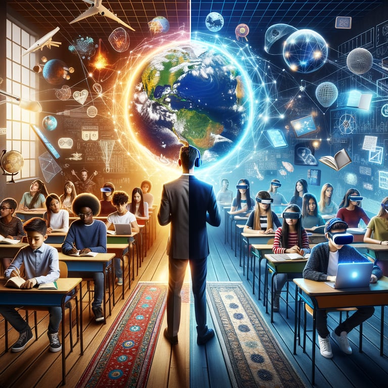 How would global education transform with universal access to virtual reality classrooms?