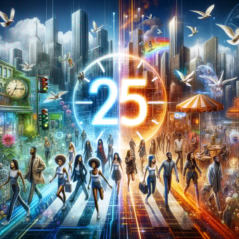 What if people suddenly stopped aging at 25?