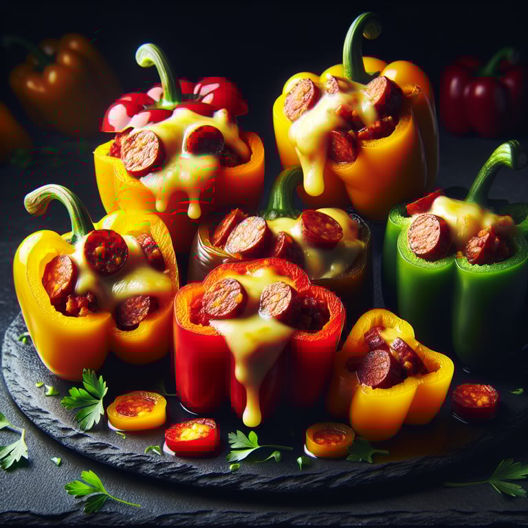 Chorizo and Manchego Stuffed Peppers