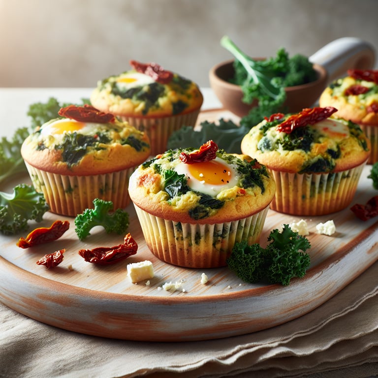 Kale and Feta Egg Muffins
