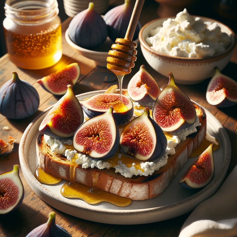 Honey Fig Ricotta Toast