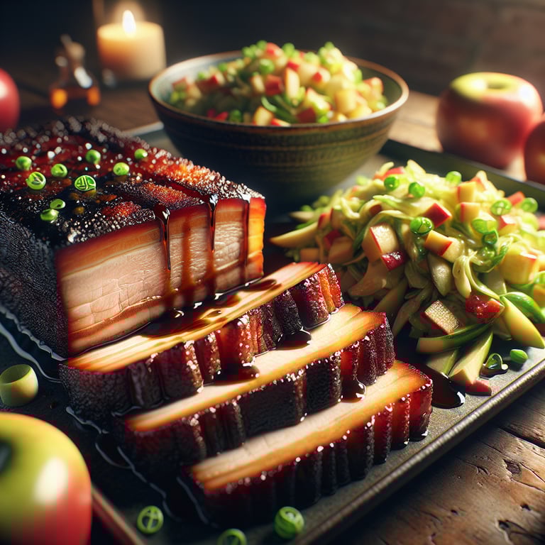 Bourbon Glazed Pork Belly