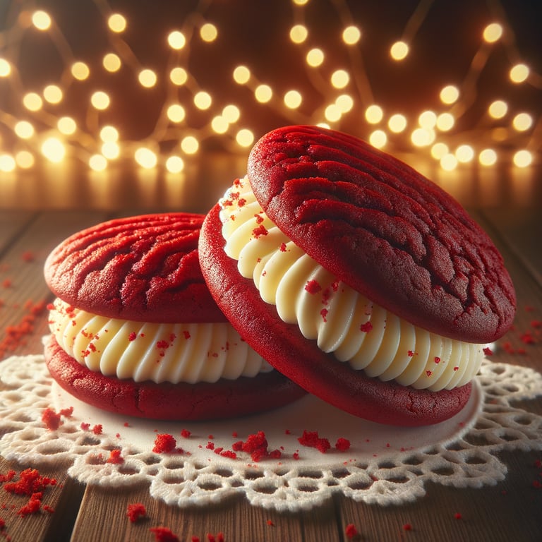 Red Velvet Whoopie Pies