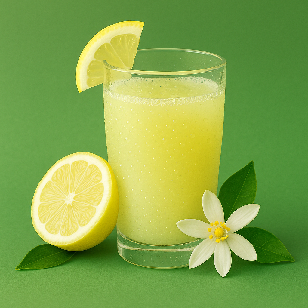 Vaso de Jugo de Limón Fresco