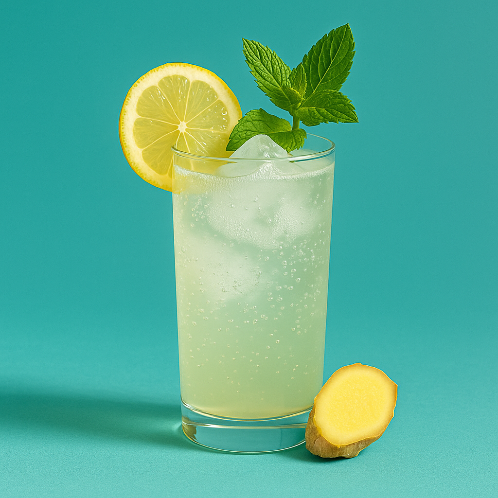 Vaso de Jugo de Limón con Jengibre