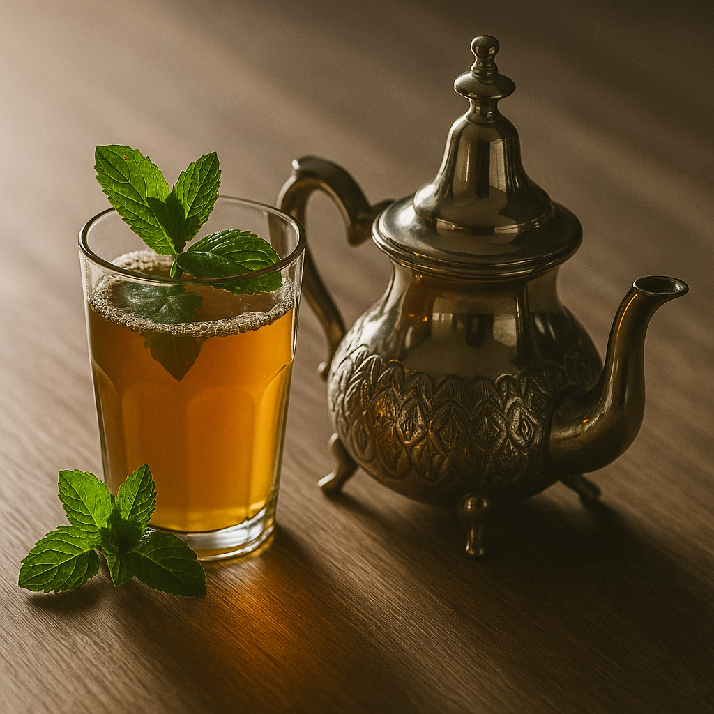 Vaso de Té Marroquí con Menta