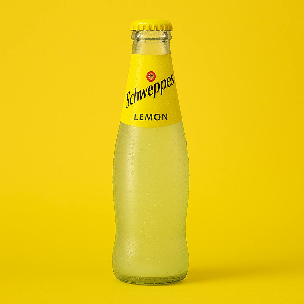 Botella de Schweppes Limón