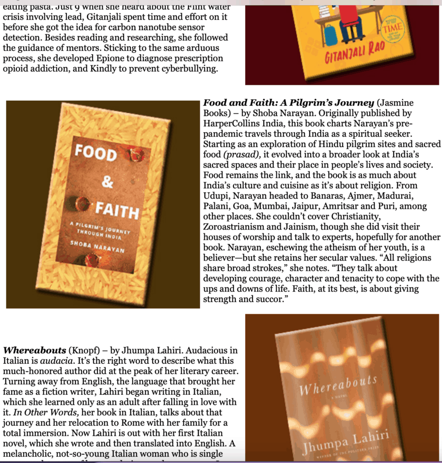 Khabar magazine food and faith book review