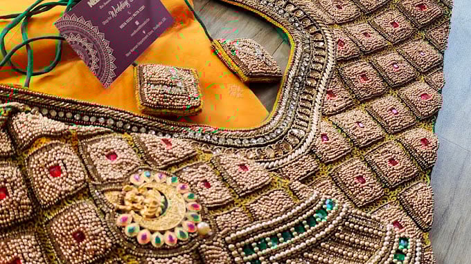 Mubarak Kiran Dori Aari Embroidery Work - 4