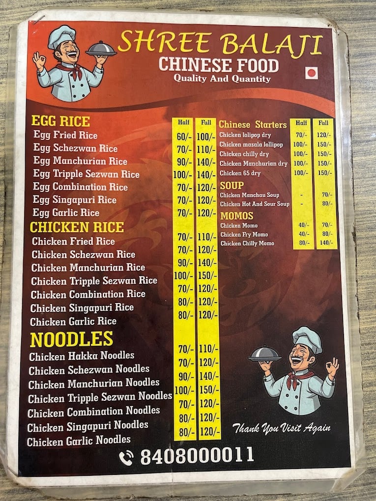 Shree balaji chinese food