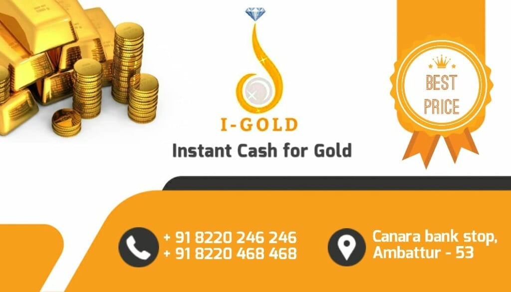 I-GOLD Pvt Ltd - Old gold buyers in chennai