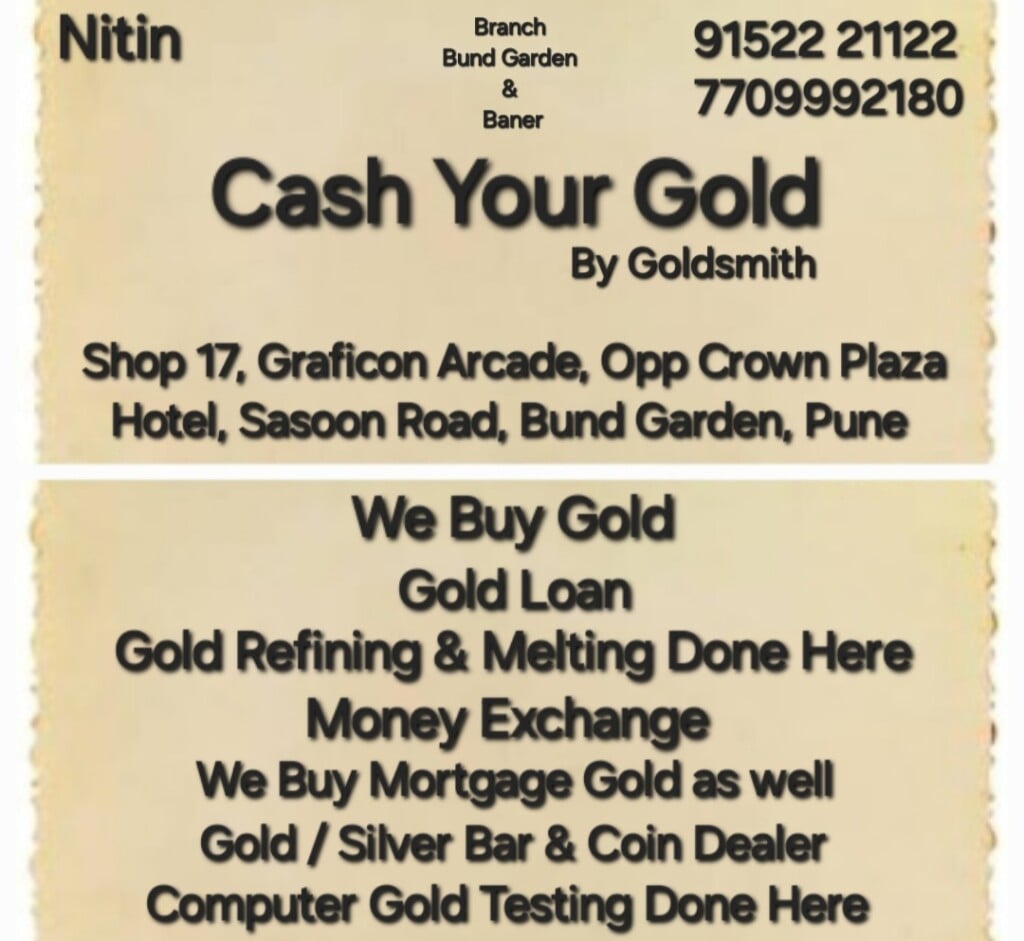 Goldsmith Jeweller And Money Lender, WE BUY GOLD - 3