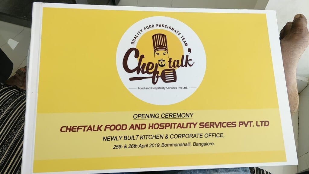 Cheftalk Food And Hospitality Services Pvt.Ltd,